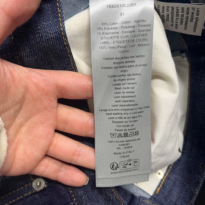 Dior Dior Blue Washed Mid-Waist Denim Pants Size US 31 - 5 Thumbnail