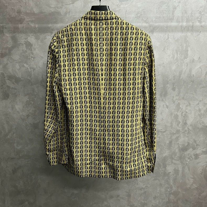 Fendi Fendi Printed Blazer with Gold Pattern Size US M / EU 48-50 / 2 - 2 Thumbnail