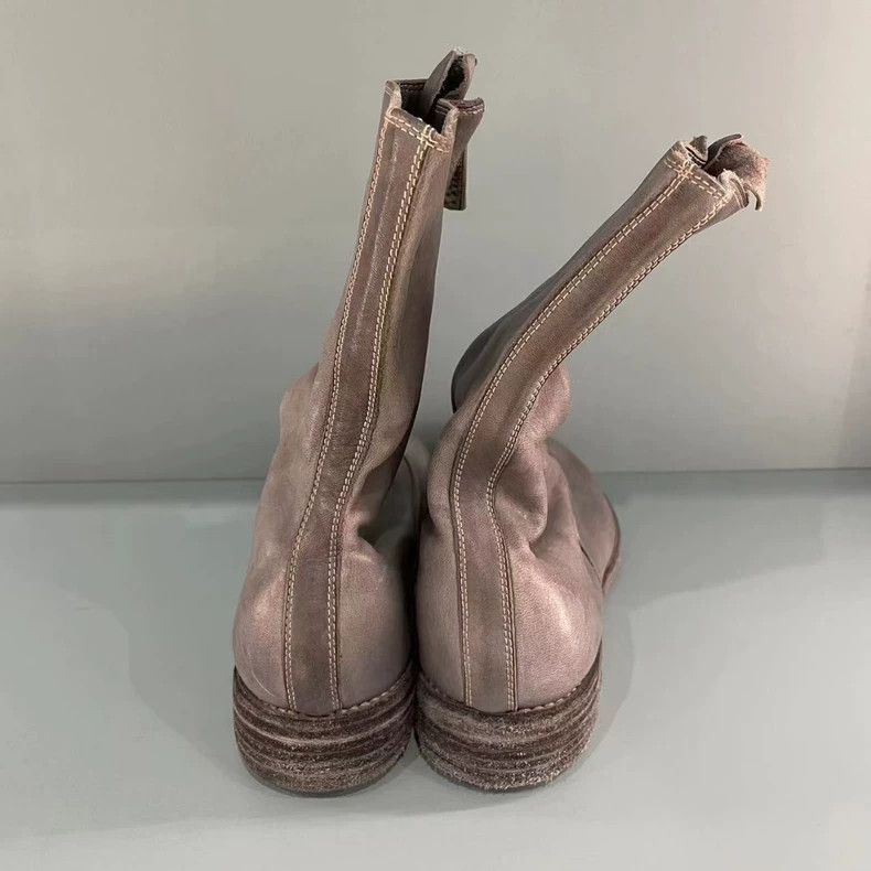Guidi Gray Guidi Front-Zip Leather Boots Size US 5.5 / EU 38 - 4 Thumbnail