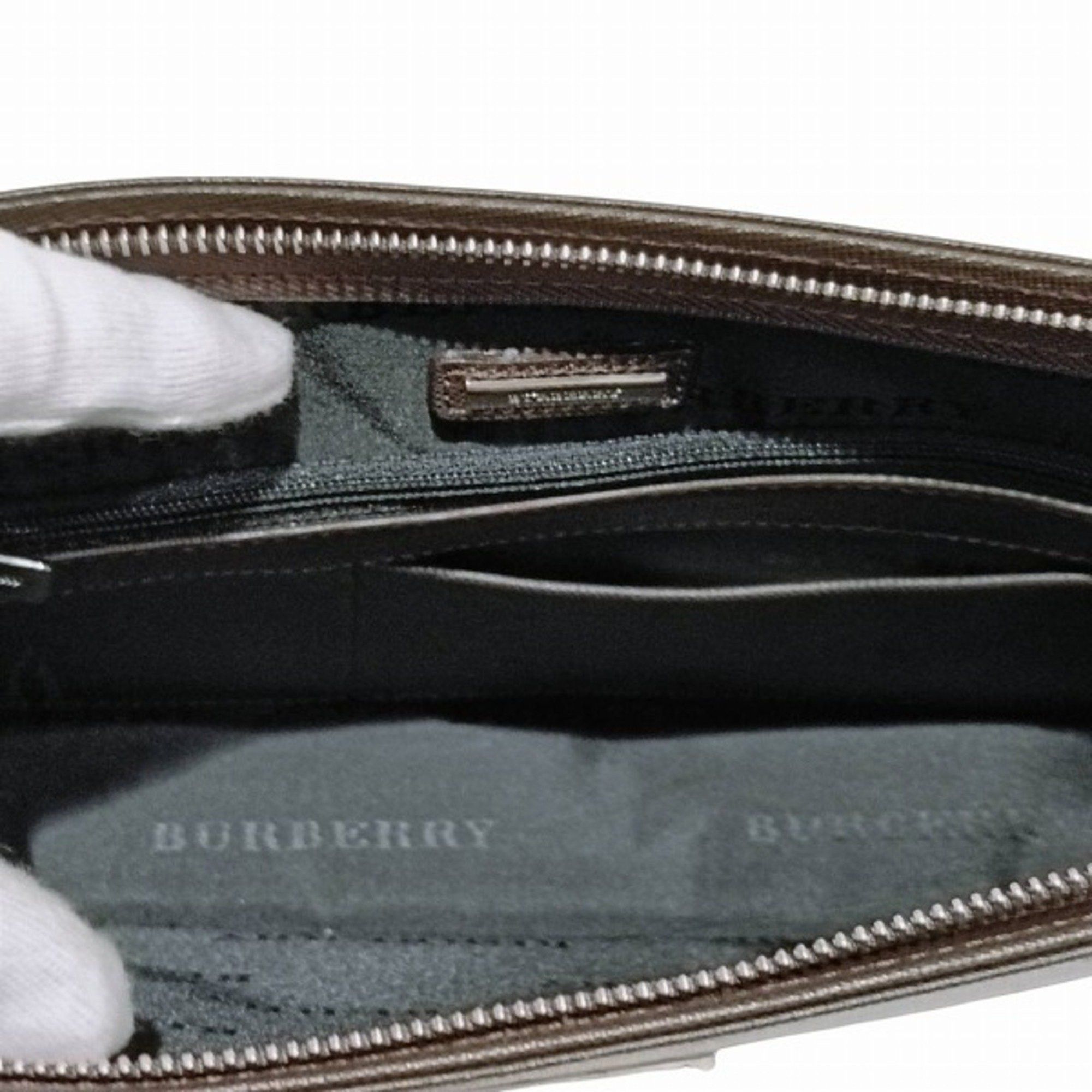 Burberry Burberry Brown Plate Bag, Second Clutch Men's Size ONE SIZE - 6 Thumbnail