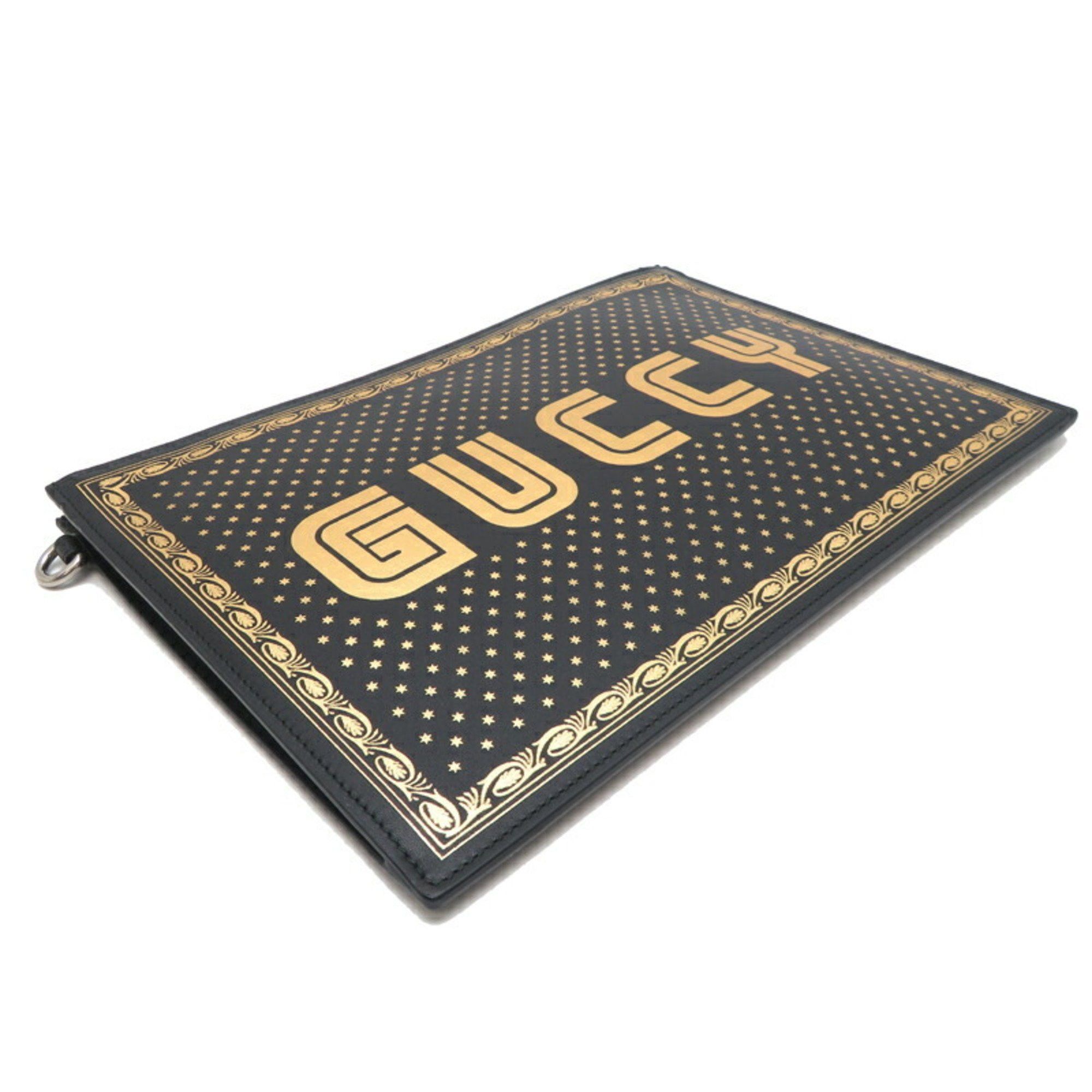 Gucci Logo Print clutch