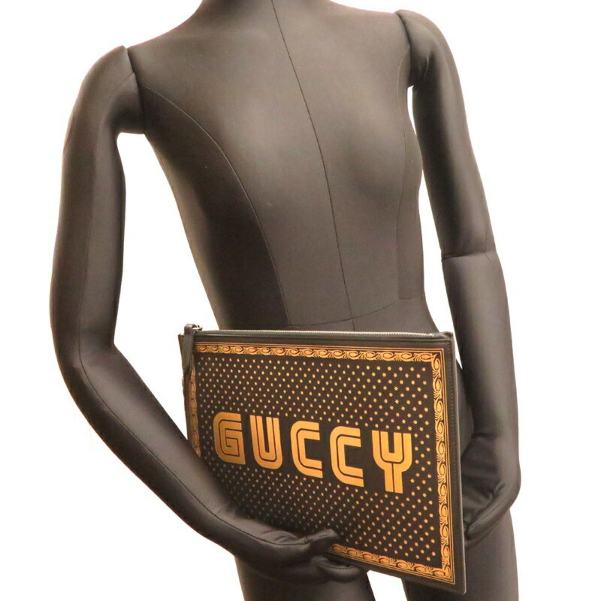 Gucci Logo Print clutch