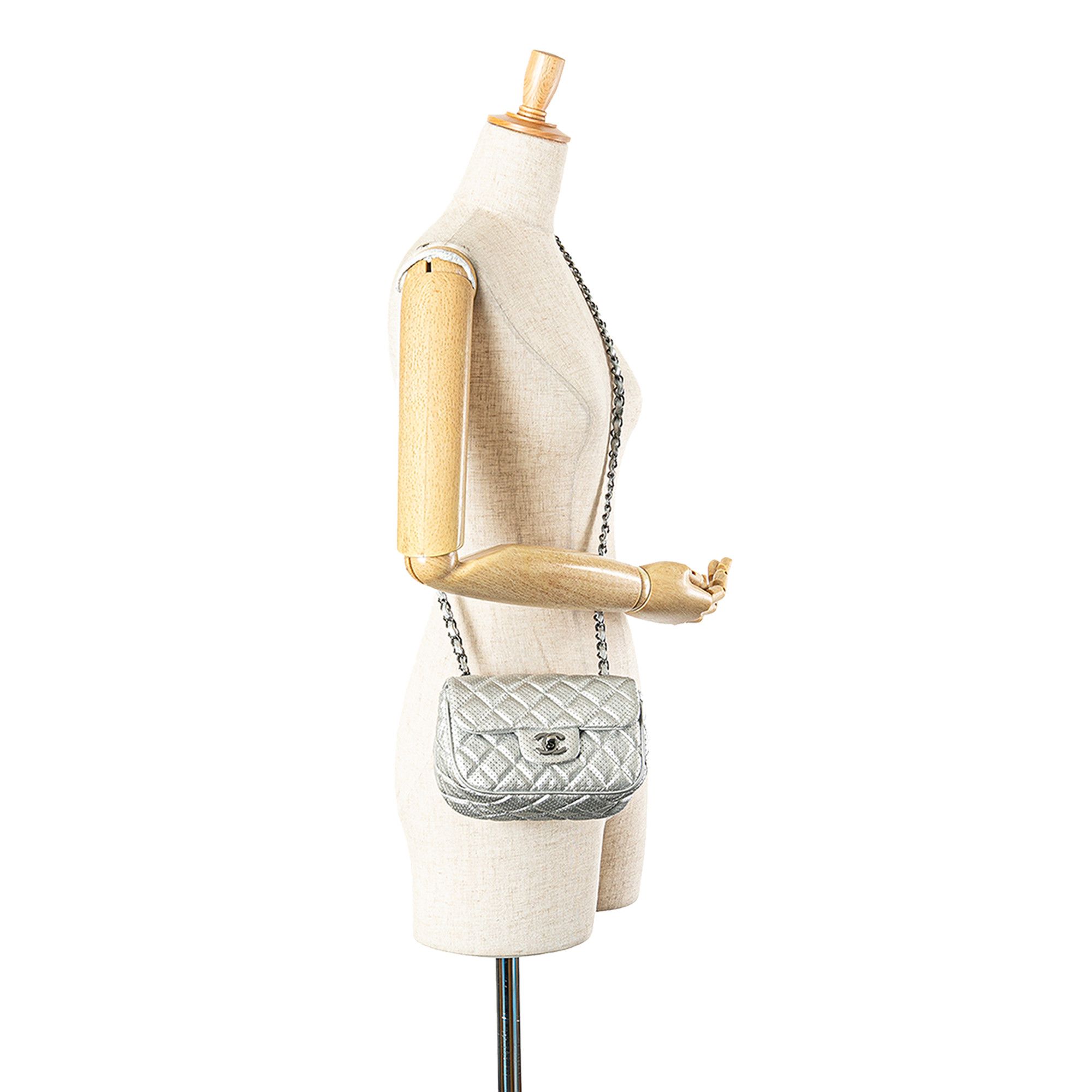 Chanel Chanel Mini Perforated Lambskin Punch Flap Size ONE SIZE - 11 Thumbnail