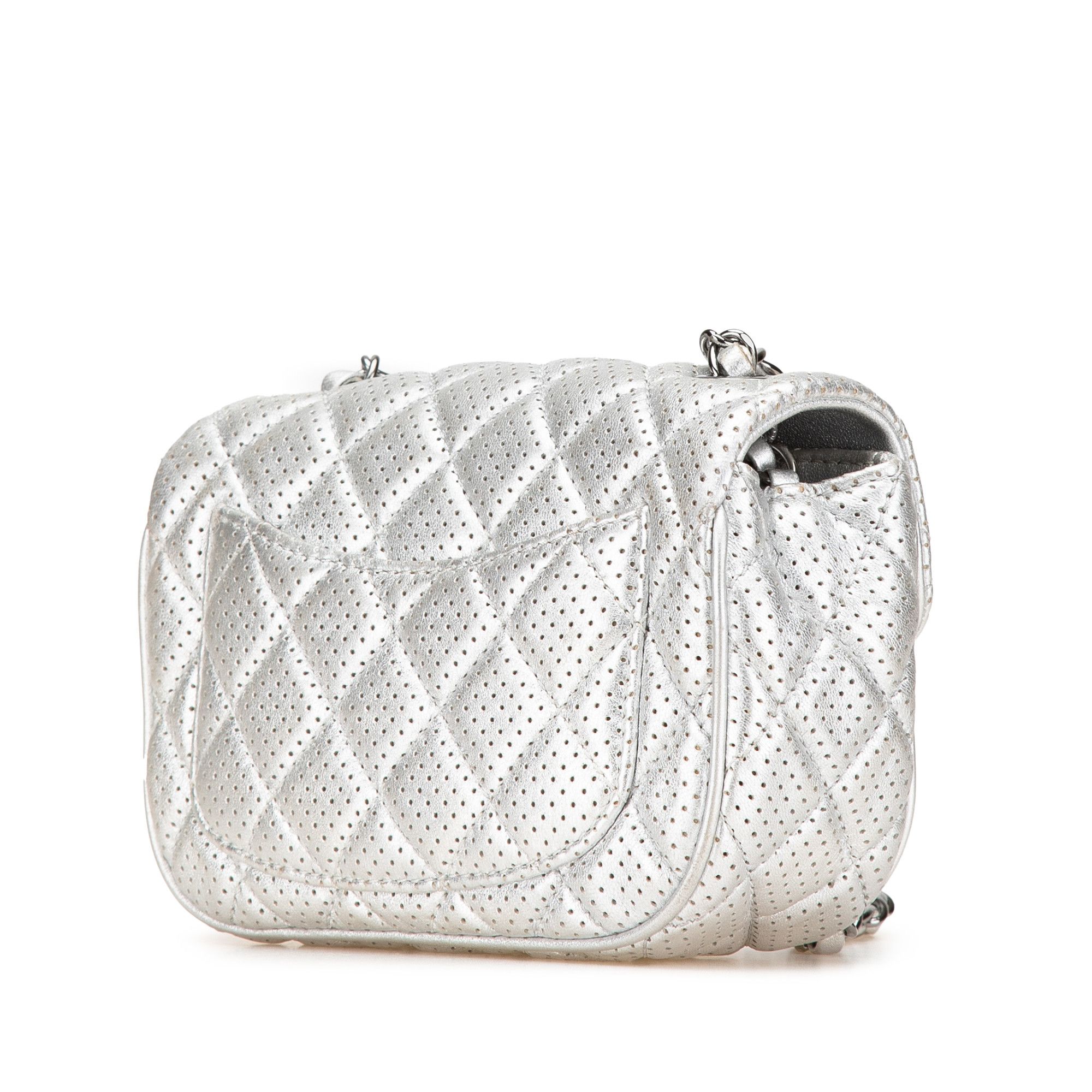 Chanel Chanel Mini Perforated Lambskin Punch Flap Size ONE SIZE - 2 Thumbnail