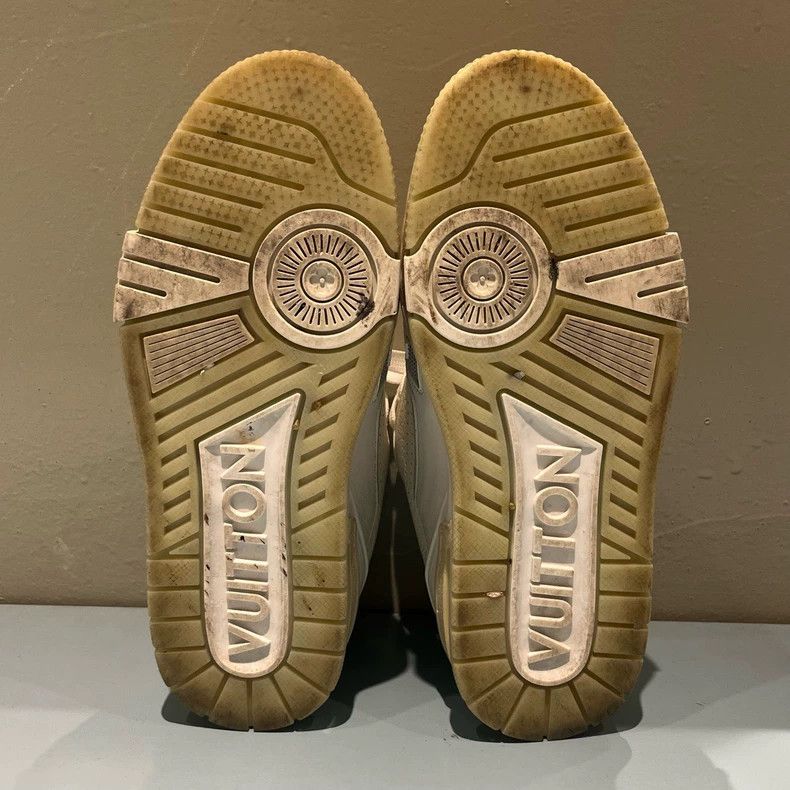 Louis Vuitton Louis Vuitton White Leather Trainer Sneakers Size US 5.5 / EU 38 - 5 Thumbnail