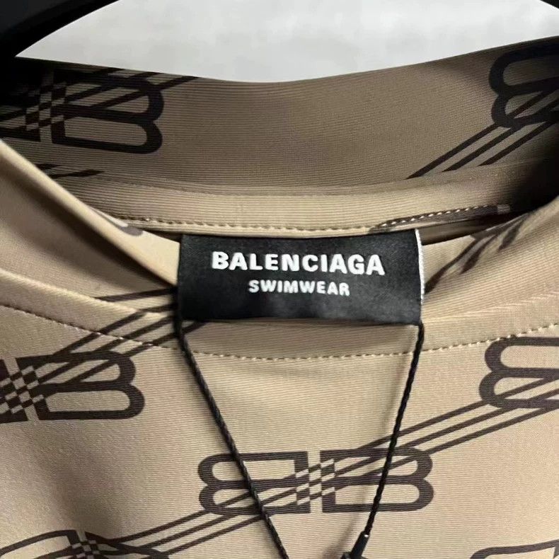 Balenciaga Balenciaga Brown Logo Short Sleeve T-Shirt Size US XS / EU 42 / 0 - 7 Thumbnail