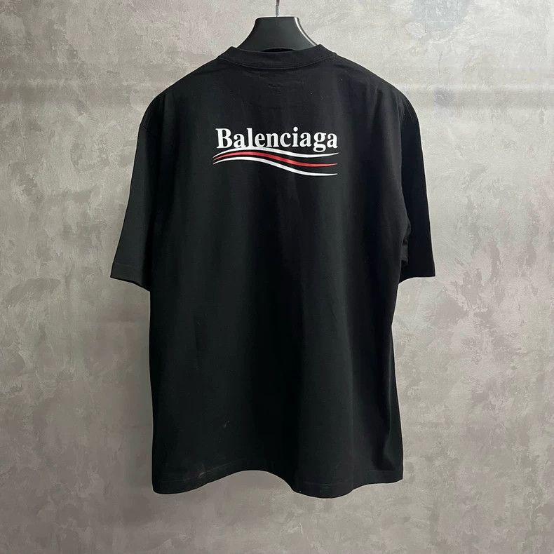 Balenciaga Balenciaga Black Logo Print Short Sleeve T-shirt Size US M / EU 48-50 / 2 - 6 Thumbnail