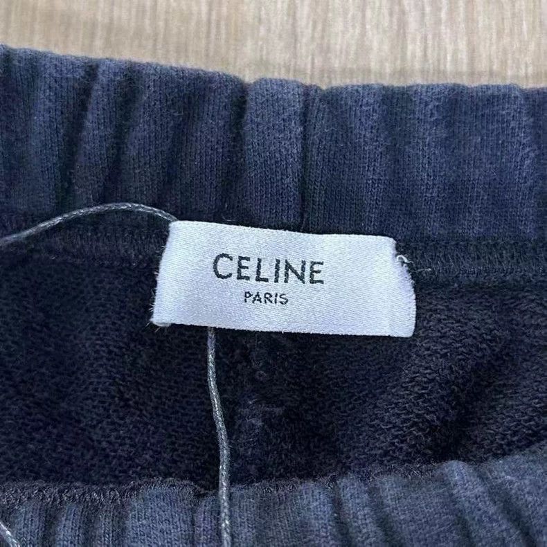 Celine Black Logo Shorts by Celine Size US 34 / EU 50 - 5 Thumbnail