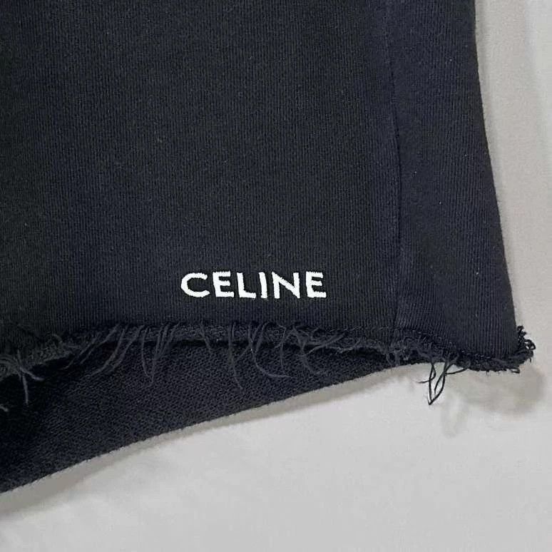 Celine Black Logo Shorts by Celine Size US 34 / EU 50 - 3 Thumbnail
