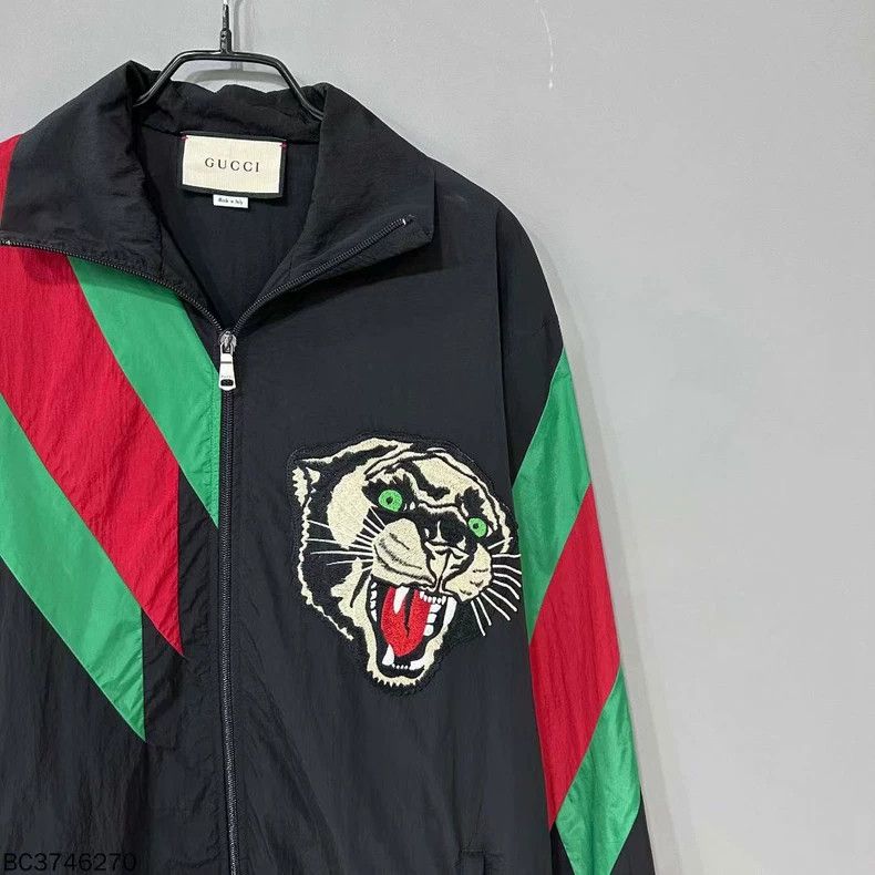 Gucci Black Striped Animal Jacket by GUCCI Size US XS / EU 42 / 0 - 5 Thumbnail