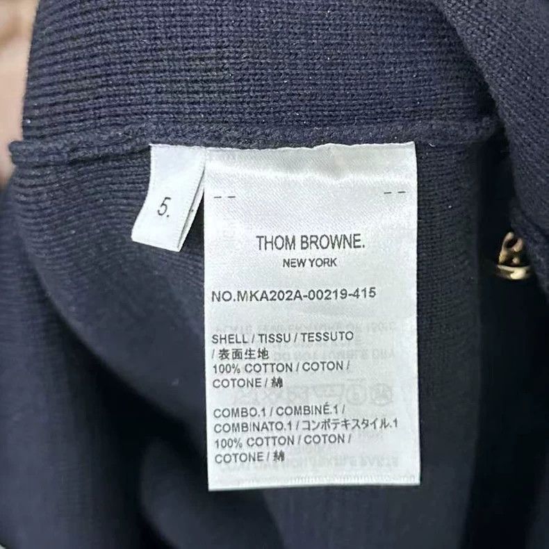Thom Browne Thom Browne Navy Blue Knit Sweater Size US L / EU 52-54 / 3 - 5 Thumbnail