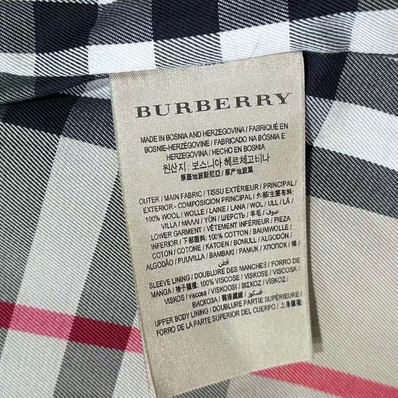 Burberry Burberry Long Houndstooth Patterned Trench Coat Size US S / EU 44-46 / 1 - 5 Thumbnail