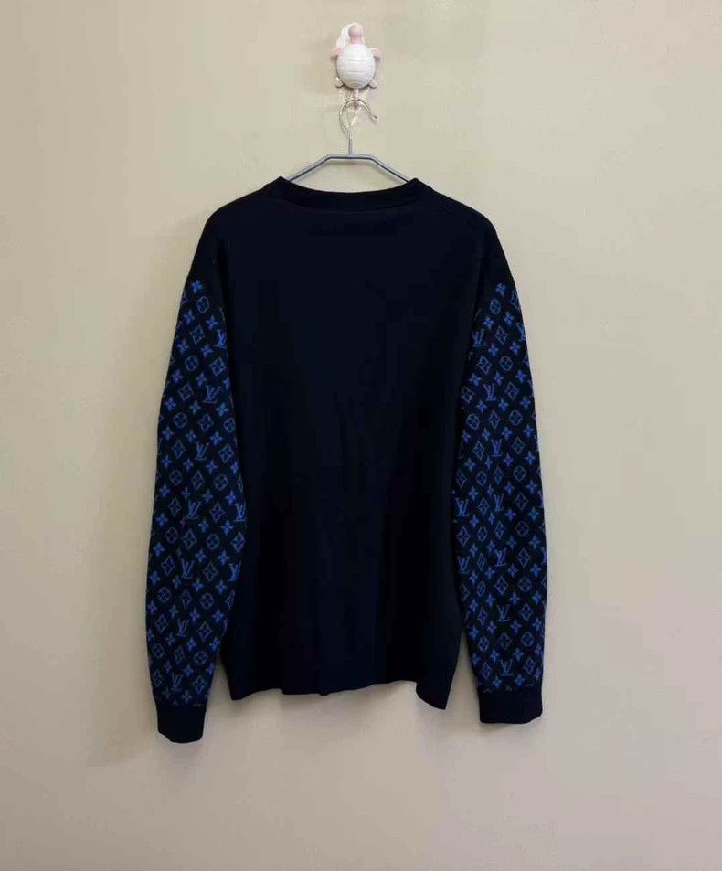 Louis Vuitton LOUIS VUITTON Black Logo Sweater XXL Size US XXL / EU 58 / 5 - 4 Thumbnail