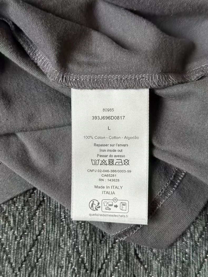 Dior Dior Short Sleeve Gray T-Shirt Size L Size US L / EU 52-54 / 3 - 4 Thumbnail