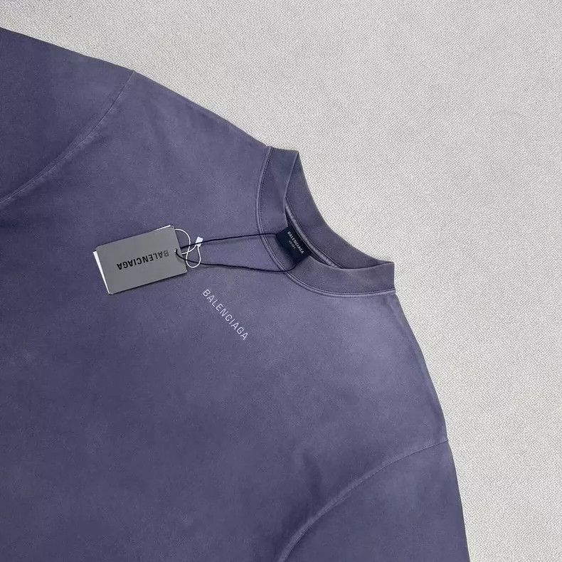 Balenciaga Balenciaga Embroidered Logo Short Sleeve Shirt Size US XS / EU 42 / 0 - 4 Thumbnail