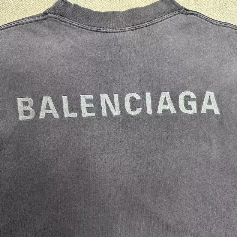 Balenciaga Balenciaga Embroidered Logo Short Sleeve Shirt Size US XS / EU 42 / 0 - 6 Thumbnail