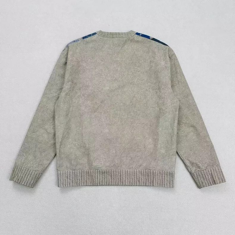 Bottega Veneta Bottega Veneta Argyle Sweater in Beige and Blue Size US M / EU 48-50 / 2 - 4 Thumbnail