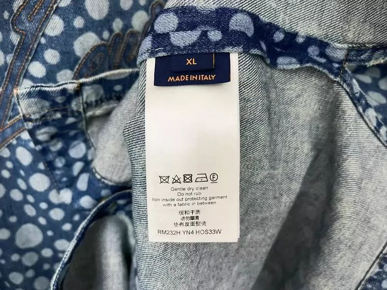 Louis Vuitton Louis Vuitton Yayoi Kusama Denim Baseball Shirt Size US M / EU 48-50 / 2 - 3 Thumbnail
