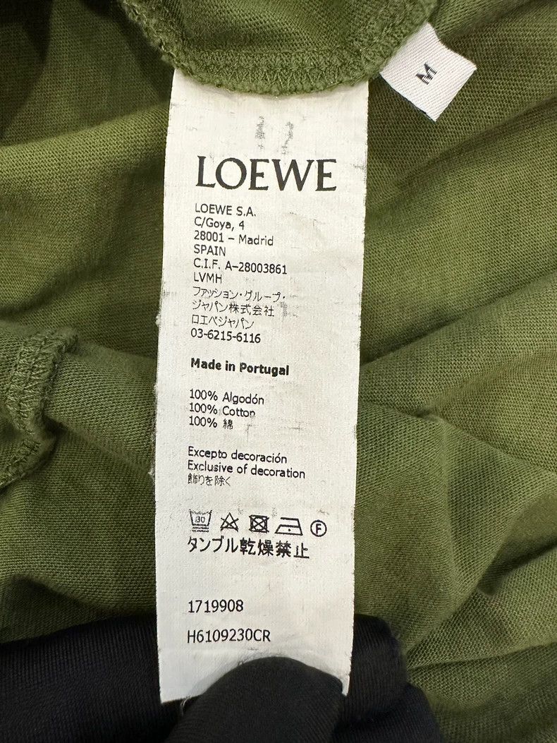 Loewe Loewe Classic Logo Green Short Sleeve Tee Size US M / EU 48-50 / 2 - 6 Thumbnail