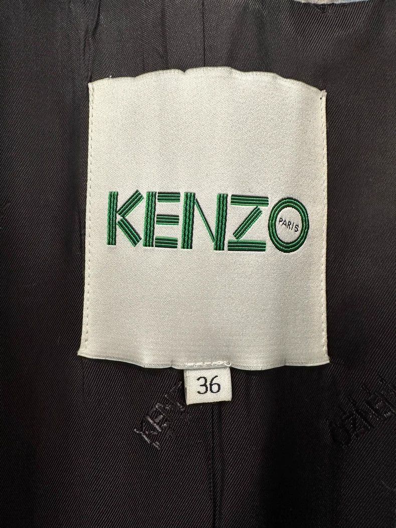 Kenzo Kenzo Black Wool Double Breasted Coat Size US S / EU 44-46 / 1 - 4 Thumbnail