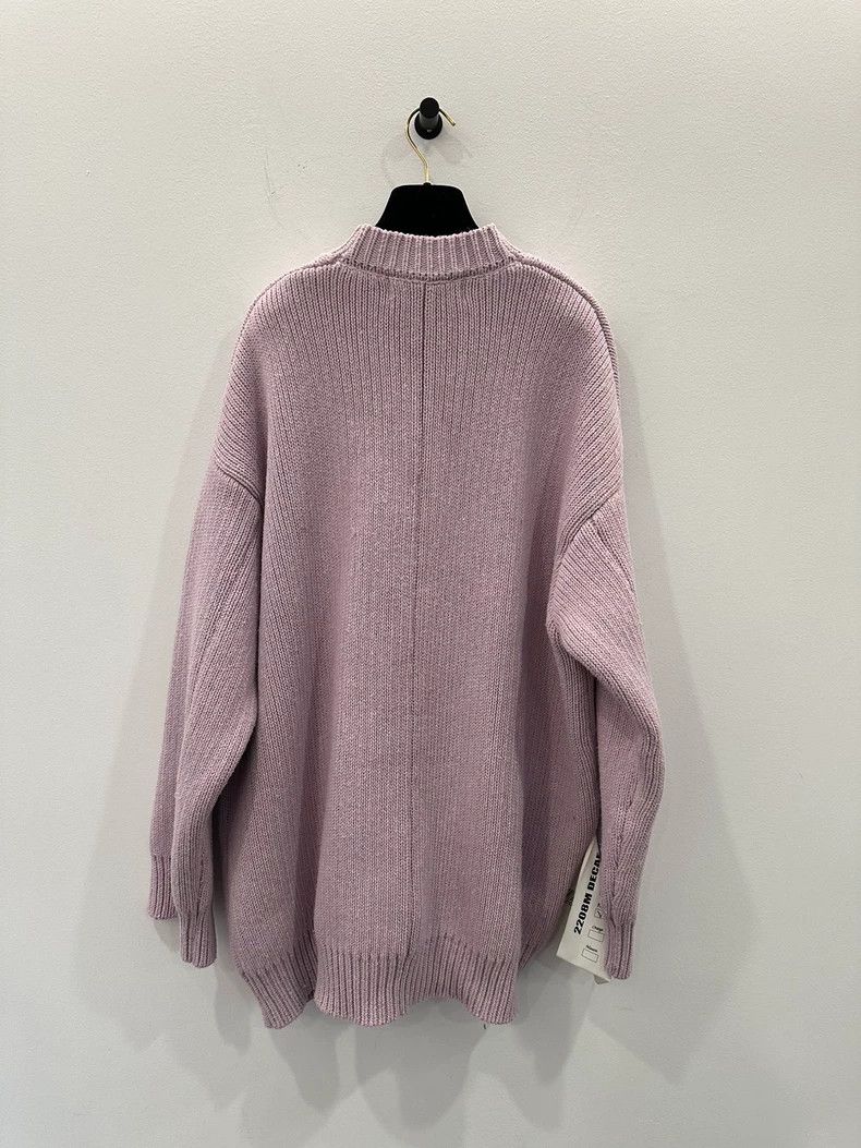 Moncler Purple Loose-Fit Women's Sweater Coat Size US M / EU 48-50 / 2 - 2 Thumbnail