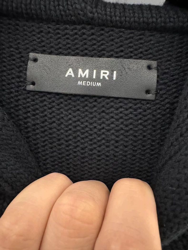 Amiri Amiri Knitwear with Logo and Hoodie Size US L / EU 52-54 / 3 - 4 Thumbnail