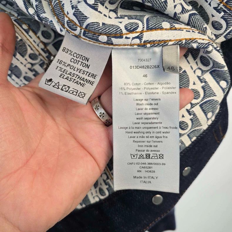 Dior Dior Denim Jacket with Logo Lining Size US L / EU 52-54 / 3 - 5 Thumbnail