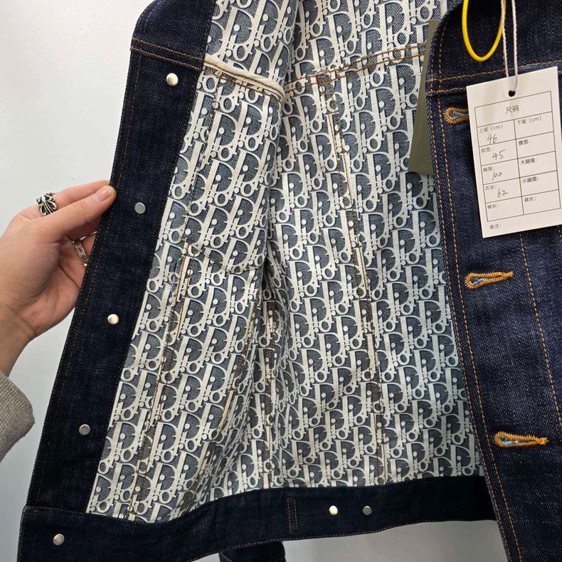 Dior Dior Denim Jacket with Logo Lining Size US L / EU 52-54 / 3 - 6 Thumbnail