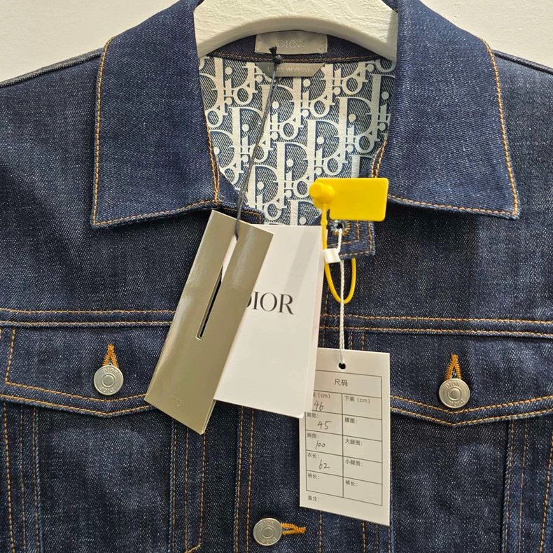 Dior Dior Denim Jacket with Logo Lining Size US L / EU 52-54 / 3 - 2 Thumbnail