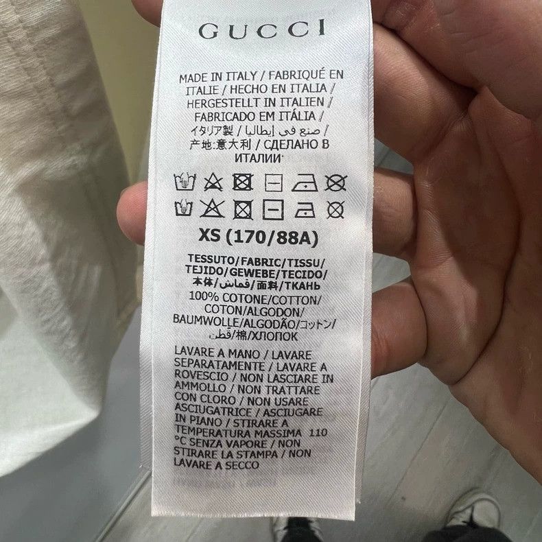 Gucci Gucci Short Sleeve White Graphic T-Shirt Size US XS / EU 42 / 0 - 4 Thumbnail