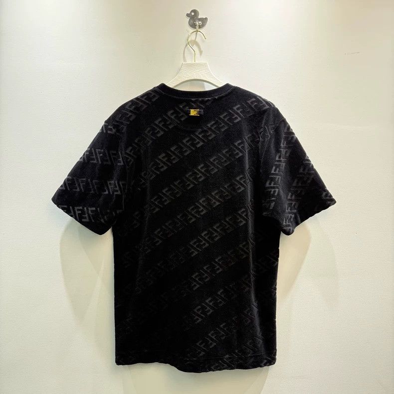 Fendi Fendi Black Short Sleeve T-Shirt with Logo Size US L / EU 52-54 / 3 - 3 Thumbnail
