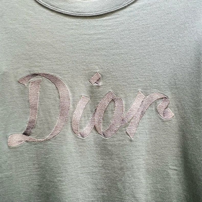 Dior Dior Light Green Embroidered Short Sleeve T-Shirt Size US XS / EU 42 / 0 - 2 Thumbnail