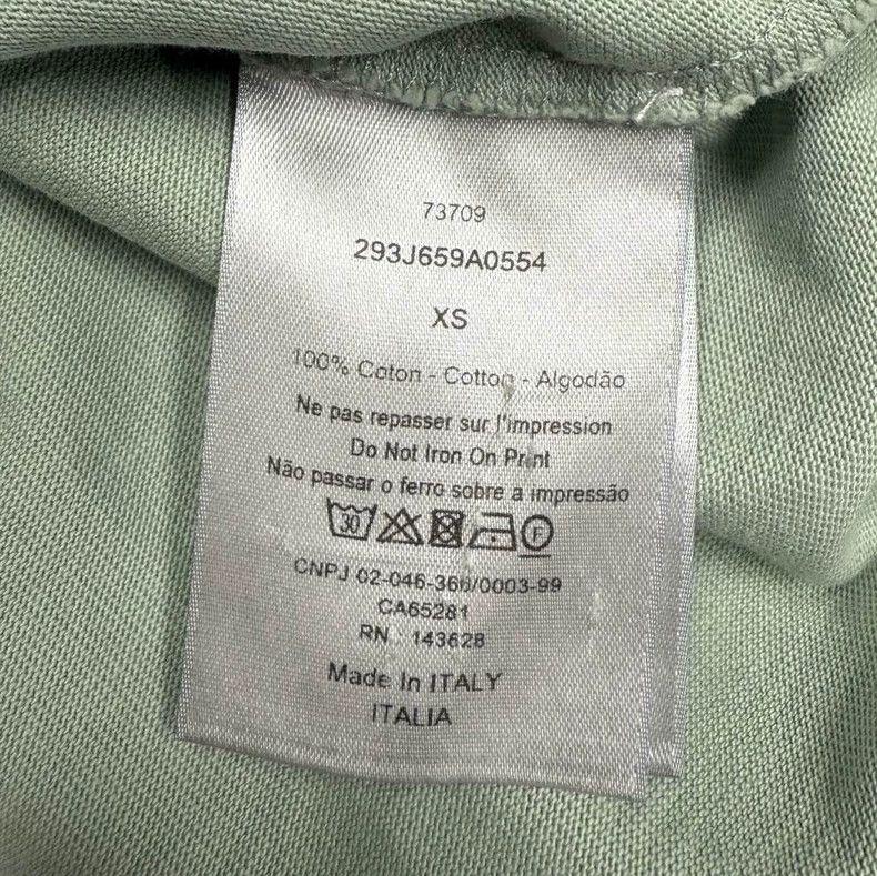 Dior Dior Light Green Embroidered Short Sleeve T-Shirt Size US XS / EU 42 / 0 - 5 Thumbnail