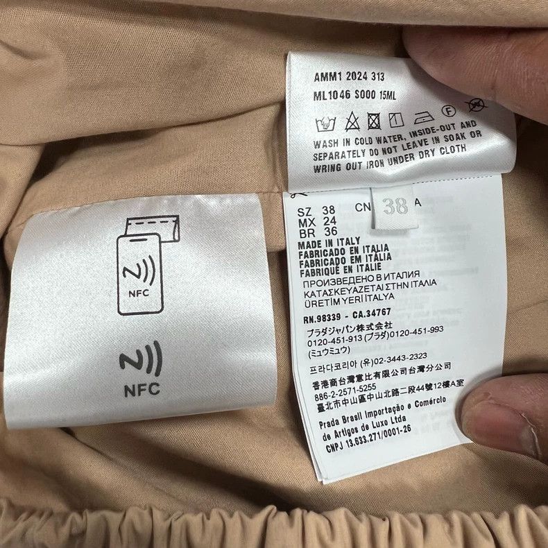 Miu Miu Miumiu Embroidered Logo Khaki Jacket Size US M / EU 48-50 / 2 - 5 Thumbnail