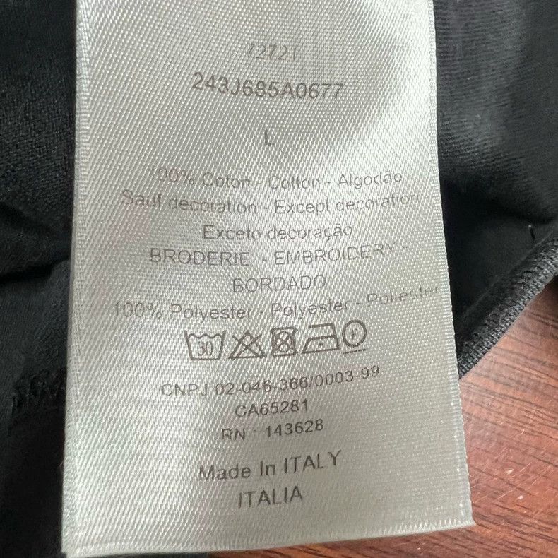 Dior Dior Floral Logo Short Sleeve T-Shirt Size US L / EU 52-54 / 3 - 5 Thumbnail