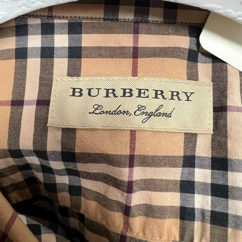 Burberry Burberry Classic Logo Long Sleeve Shirt Size US L / EU 52-54 / 3 - 6 Thumbnail