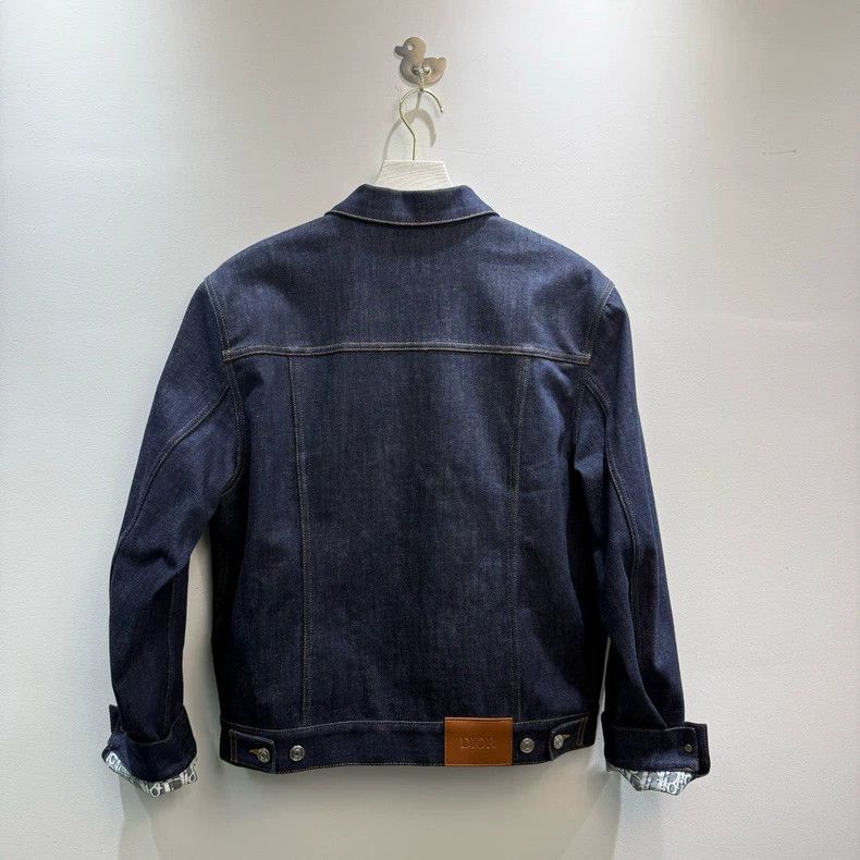 Dior Dior Oblique Logo Denim Jacket Outerwear Size US L / EU 52-54 / 3 - 5 Thumbnail