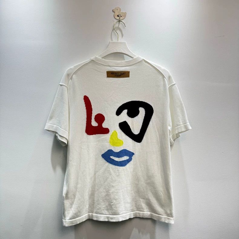 Louis Vuitton LV Louis Vuitton Colorful Face Knit Short Sleeve Top Size US S / EU 44-46 / 1 - 4 Thumbnail