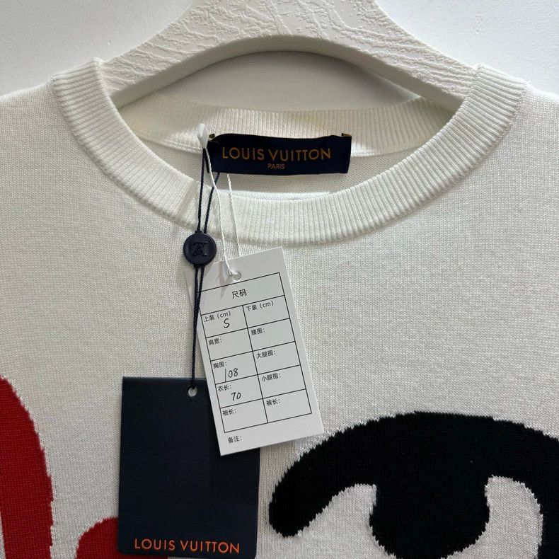 Louis Vuitton LV Louis Vuitton Colorful Face Knit Short Sleeve Top Size US S / EU 44-46 / 1 - 2 Thumbnail