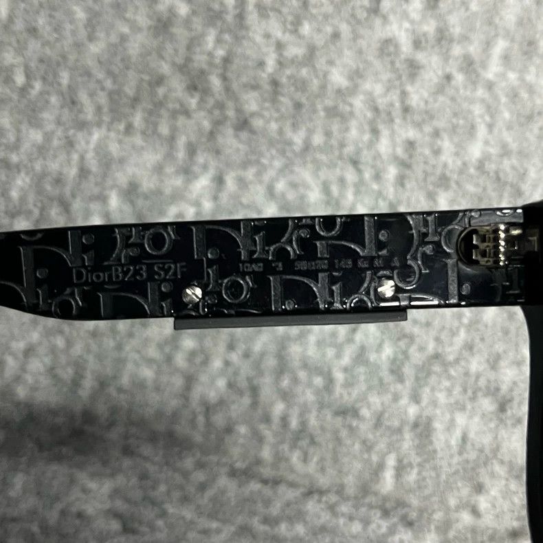 Dior Dior Black Pilot Style Sunglasses with Logo Size ONE SIZE - 4 Thumbnail