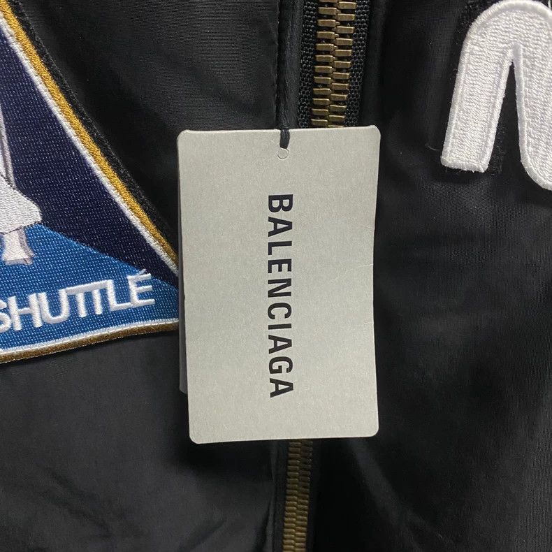 Balenciaga Balenciaga Black NASA Embroidered MA-1 Jacket Size US L / EU 52-54 / 3 - 5 Thumbnail