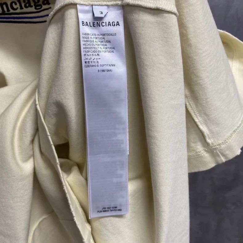 Balenciaga Balenciaga White Embroidered Long Sleeve Shirt Size US M / EU 48-50 / 2 - 4 Thumbnail