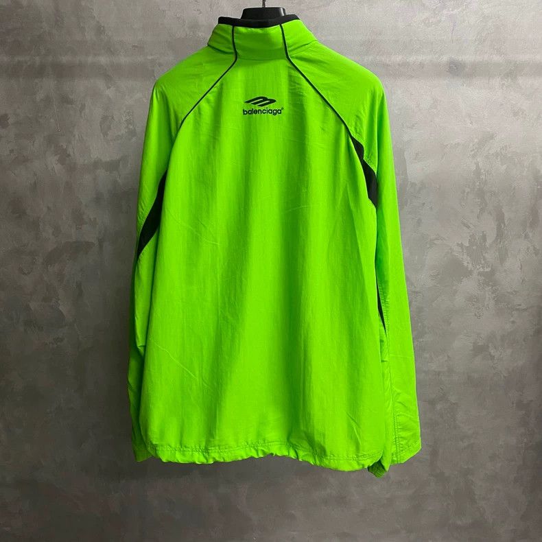 Balenciaga Balenciaga Green Embroidered Logo School Jacket Size US XXS / EU 40 - 2 Thumbnail