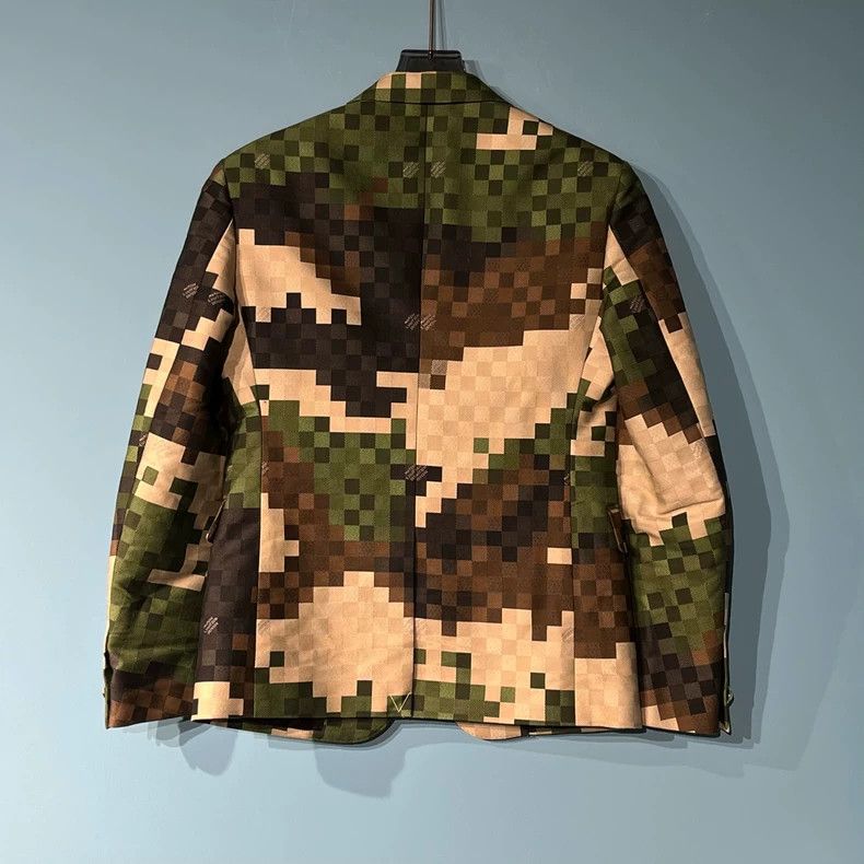 Louis Vuitton Louis Vuitton Camo Print Suit Jacket Size US S / EU 44-46 / 1 - 2 Thumbnail