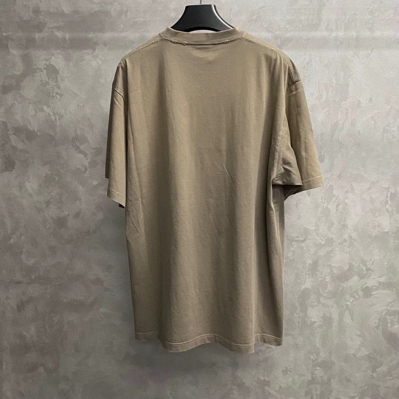 Balenciaga Balenciaga Gray Brown Logo Short Sleeve T-Shirt Size US XXS / EU 40 - 2 Thumbnail