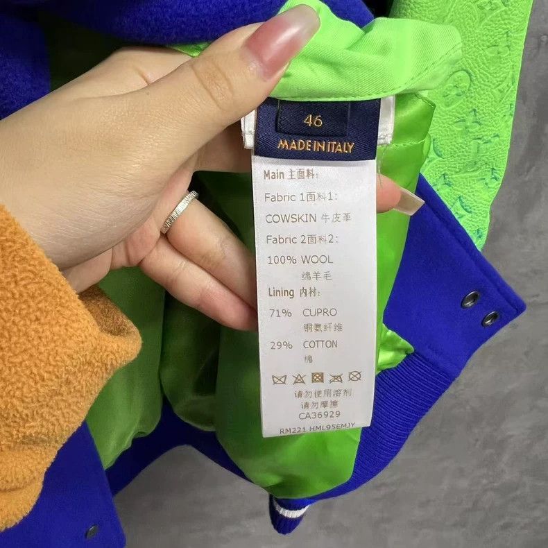 Louis Vuitton Louis Vuitton Blue Gradient Baseball Jacket Size US L / EU 52-54 / 3 - 2 Thumbnail
