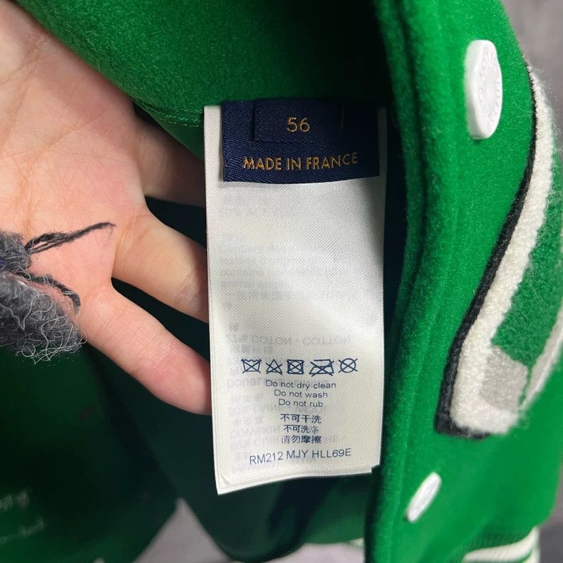 Louis Vuitton Louis Vuitton Green Embroidered Logo Jacket Size US L / EU 52-54 / 3 - 3 Thumbnail