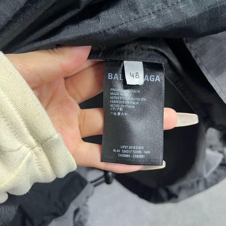 Balenciaga Balenciaga Gray Logo Zip High Neck Jacket Size US L / EU 52-54 / 3 - 4 Thumbnail