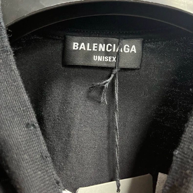 Balenciaga Balenciaga Black Logo Long Sleeve T-Shirt Size US L / EU 52-54 / 3 - 2 Thumbnail