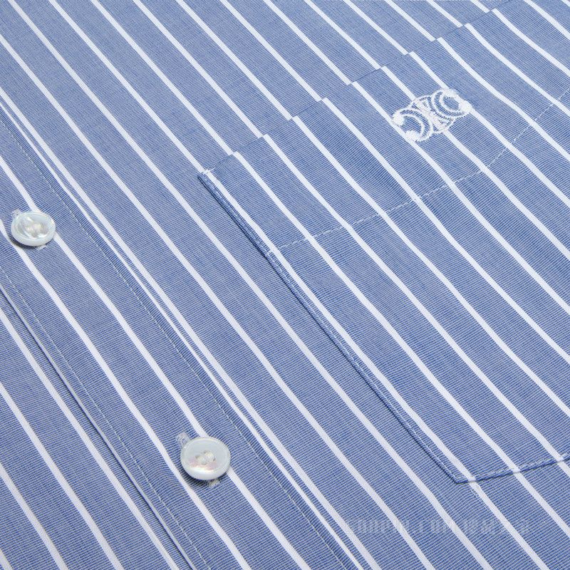 CAMBRIDGE shirt in striped chambray cotton